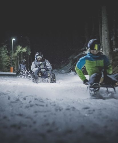 tobogganing on the Rosskopf:
